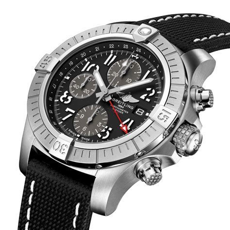 breitling schwarzes gehäuse|Avenger Chronograph GMT 45 Edelstahl .